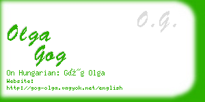 olga gog business card